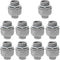 Yariwiz 10 Pack Liquid Tight Conduit Coupling - 1 Inch Plastic
