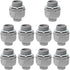 Yariwiz 10 Pack Liquid Tight Conduit Coupling - 1 Inch Plastic