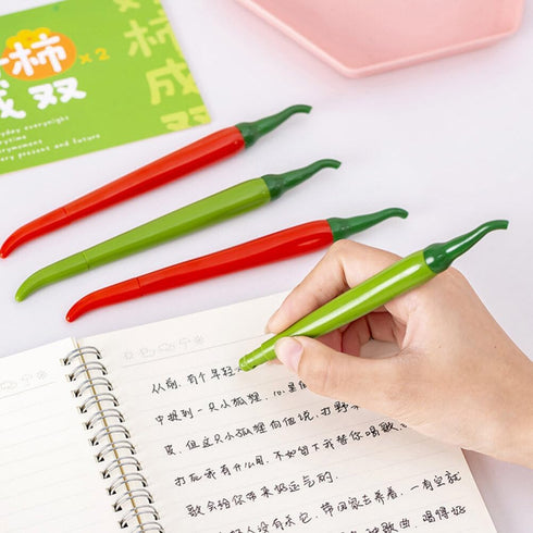 Operitacx 60 pcs Adorable Vegetable Cartoon Sign Pens, Pepper Chili Modeling, Home Portable Prize Writing Inks