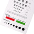 Snellen Eye Chart, Pocket Size Eye Testing Chart, 6 Feet, 3.9x7.3 inch