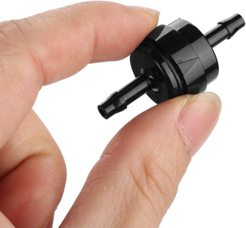 Non Return One Way Check Valve, 1/8" 3/16" 1/4" 5/16" Inline Check Valve for Fuel, Gas, Liquid, Air