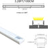 THMOOTHER 5-Pack 3.28FT (5) Matte White Pre-Drilled Clip Free LED Strip U Channel Diffuser, Tight and Flush Mounted