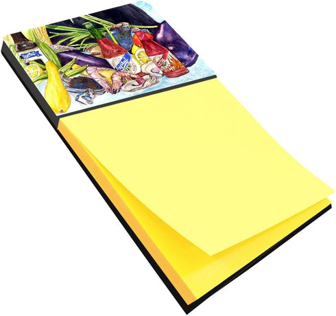 Carolines Treasures Crystal Hot Sauce with Seafood, Large Sticky Note Holder, Multicolor.