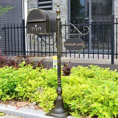 YoCosii 3 Inch Bronze House Numbers for Mailbox or Door Address, Pack of 10, Home Office Hotel Room Sign