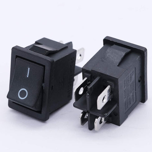 mxuteuk 5pcs Snap-in DPST Rocker Switch Toggle Power ON-Off Switch for Car Auto Boat Household Appliances