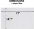 Dunwell 11x17 Sheet Protectors, 50 Pack HeavyWeight, 11 x 17" Ledger Size Plastic Sleeves for 3-Ring Binders