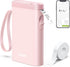 Label Maker Machine with Tape - P21 Portable Bluetooth Printer, Mini Label Maker for Organizing Storage (Pink)