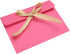 PATIKIL Invitation Envelopes, 25 Pack Greeting Card Envelope with Ribbon for Wedding Party, Rose Red
