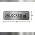 Metal Stainless Steel Door Sign - This Door To Remain Unlocked During Business Hours, Self Adhesive