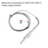 MECCANIXITY K Type Thermocouple Temperature Sensor Probe 4x100mm 6.6ft Wire 0 to 1000°C(32 to 1832°F) Stainless Steel