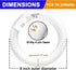 Celiwace FC8T9/CW 22W FC12T9/CW 32W Set, 8 inch T9 22 Bulbs, 12 inch 32 Bulb Bulb 80, G10q and Cool White Watts