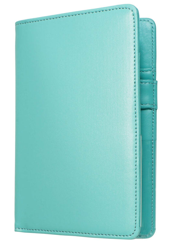 Mymazn Server Books for Waitress, Organizer Wallet for Restaurant Waitstaff, Guest Check Book Holder, Turquoise Green