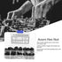 Walfront 70Pcs Black Nylon Acorn Hex Nuts, M3/M4/M5/M6/M8/M10 Sizes