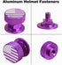 Welding Hood Pipeliner Helmet Fasteners, Purple American USA Flag Pattern Aluminum Headgear Replacement Parts, Durable
