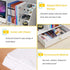 Desk Organizer with Pen Holder, DIY White Stationery Desktop Storage Sorter with Drawer for Home, Office, School