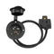 ENERLITES 20Amp 125V Power Inlet Port Plug with Integrated 18 Extension Cord for RV, EV, Boat, Generator