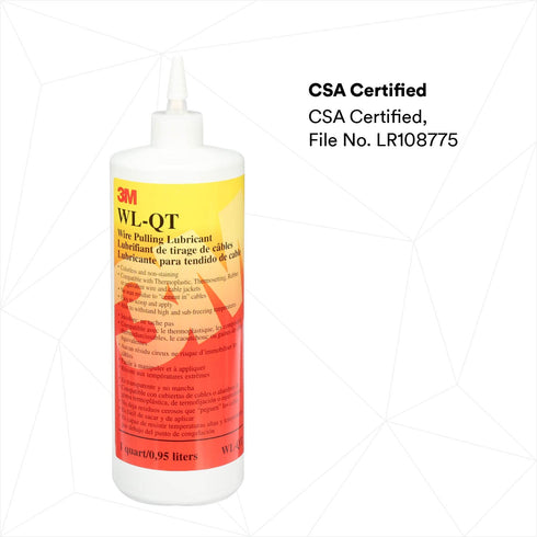3M 1 Cable Pulling Lubricant Gel - Quart, Ideal for Various Cable Types