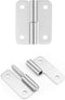 Lift Off Hinge, 1.8 Inch 304 Stainless Steel Detachable Slip Joint Flag Hinges for Wooden or Metal Boxes (Left Handed,