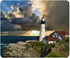 Gaming Mouse Pad, Portland Head Lighthouse Maine Sun Rays, Non-Slip Rubber for Computers, 9.5 x 7.9 Inch