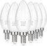 MAXvolador E12 LED Candelabra Light Bulbs 60W Equivalent, Warm White 2700K 600