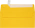 LUXPaper #10 Business Envelopes, Peel & Press, 4 1/8" x 9 1/2", Sunflower Yellow, 80lb Text, 50 Qty