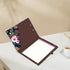 Hongri Clipboard Folio with Refillable Notepad & Storage Pocket, Cute Spring Flower Pattern, 12.8" x 9.2"