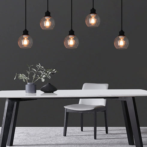 1-5/8-inch G0091 Clear Seeded Glass Globe Lamp Shades Replacement Lampshade Cover with for Wall Sconce Pendant Lighting