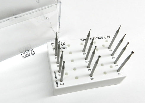 Jewelry Making Burs Set, Round Shape Ball Burs, Jewelers Fig1 005-023, Made in Germany