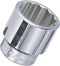 Genius Tools 3/4" Dr. 24mm Hand Socket (12-Point) (CR-Mo) - 635224 by GENIUS TOOLS