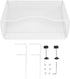 Yosoo Health Gear Hanging Desk Side Organizer, Adjustable Carbon Steel and PP Mesh, Clamp On Storage for Office Home
