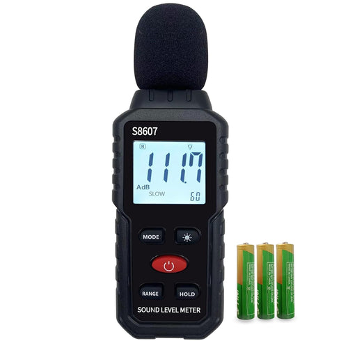 Soonkoda Digital Sound Level Meter,Sound Meter for Classroom Home Street,30-130dBA dB Meter to
