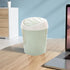 Kukyller Mini Trash Can, Reusable Plastic Tiny Desktop Waste Garbage Bin with Swing Lid for Living Room Coffee Table S