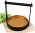 ULTECHNOVO Handheld Sushi Tray Round Plastic Sashimi Serving Dish Creative Food Display for Snacks and Sushi