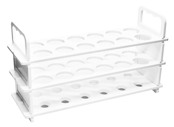 EISCO Polypropylene Test Tube Rack, Accommodates 12 Tubes, up to 22mm, 9" Wide