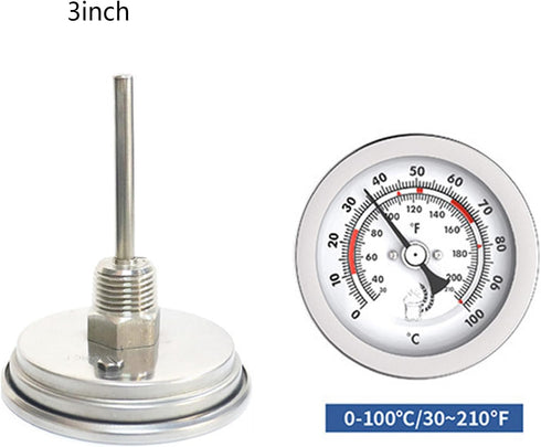 XINAJUND 20-120 Essential Fermentation Homebrews Home Brewer Beer&Wine Glass Thermometers Double Temperature Scale