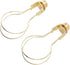 Bulb Bulb 2pcs Clip On Lampshade Holder, Clip Adapter Metal Firm Fixing with Finial Top for Floor Lamp (Golden)