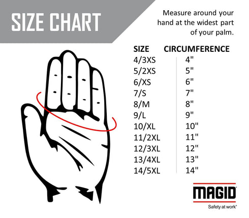 MAGID Cut Resistant Hi-Viz Leather Driver Gloves A5 Level for Construction and Maintenance, Size 4XL