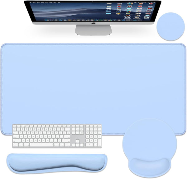 Dapesuom Large Gaming Mouse Pad, Mouse Pads with Wrist Rest Wrist Support, 4in1