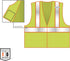 Ergodyne Class 2 Safety Vest, Two Tone Mesh, Lime, Large-X-Large