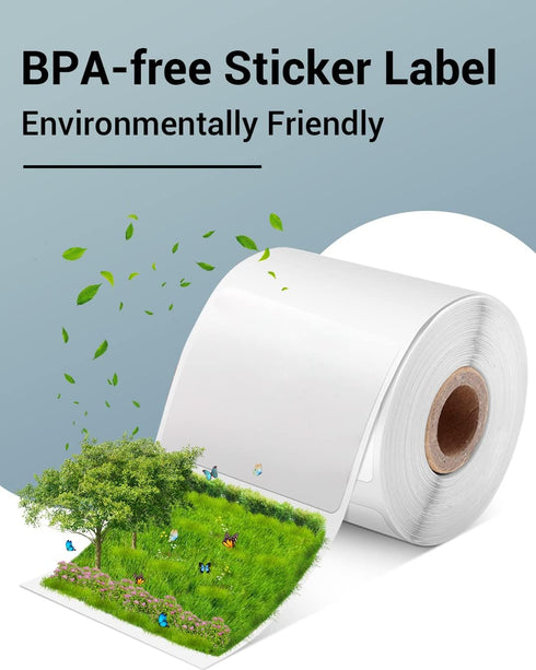 Phomemo Labels - 3 Rolls M110/M100/M220/M221/M150/M250/M108 Thermal Labels 1.57"x1.18", 230 Label/Roll, Self-Adhesive