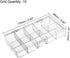 uxcell Component Storage Box - Plastic Fixed 10 Grids Clear White 176x88x30mm by uxcell