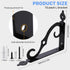 Tivcck 10 Pack Brackets,7.4Inch Decorative Shelf Wall Mounted L Shape Shelf Bracket,Heavy Duty Shelf Brackets