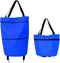 Generic 2 In 1 Foldable Shopping Bag, Lightweight Collapsible Shopping Cart, Grocery Cart