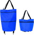 Generic 2 In 1 Foldable Shopping Bag, Lightweight Collapsible Shopping Cart, Grocery Cart