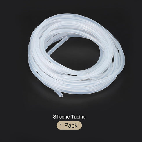 5m(16ft) 4mm(0.16") ID x 7mm(0.28") OD Silicone Tubing Clear Industrial Plastic Tubing for Pump Siphoning, Draining