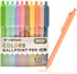 WY WENYUAN Colored Ballpoint Pens, 10 Pcs Retractable Pastel Ink Colors, Cute Pens 1.0mm Fine Point Quick Drying for Writing Drawing Journaling Note Taking School Office Home by WY WENYUAN