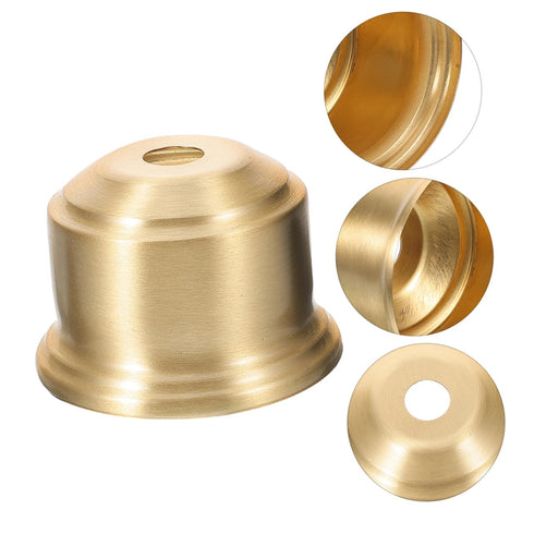 2pcs Tofficu Brass Lamp Cup Floor Light Socket Chandelier Socket Cover Pendant Lamp Parts Lamp Socket Sleeve DIY Lamp