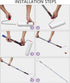 6FT Paint Roller Kits - 9.5 inches Roller Frame with 3 Covers and 60 inches Stainless Steel Handle