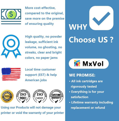 MxVol 071H Toner Cartridge High Capacity Replacement for Canon CRG 071H 071 Black (1-Pack, 2500 Pages) for ImageCLASS