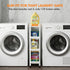 4 Moryimi Laundry Room Cart Between Washer and Dryer Storage, Expandable Slim Laundry Cart with Wheels, Tier Slim